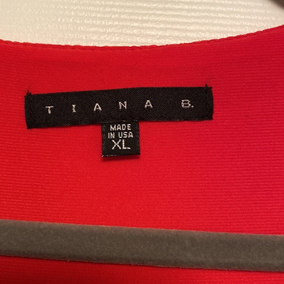 Tiana B. Red Sleeveless Dress…size XL - Picture 3 of 4